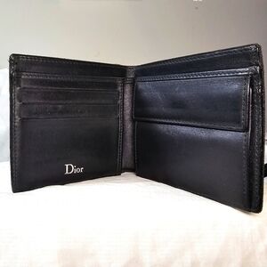 Authentic Dior Men's Black Monogram Wallet Retail $650 Like NEW